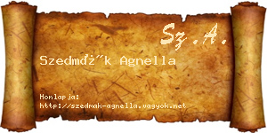 Szedmák Agnella névjegykártya